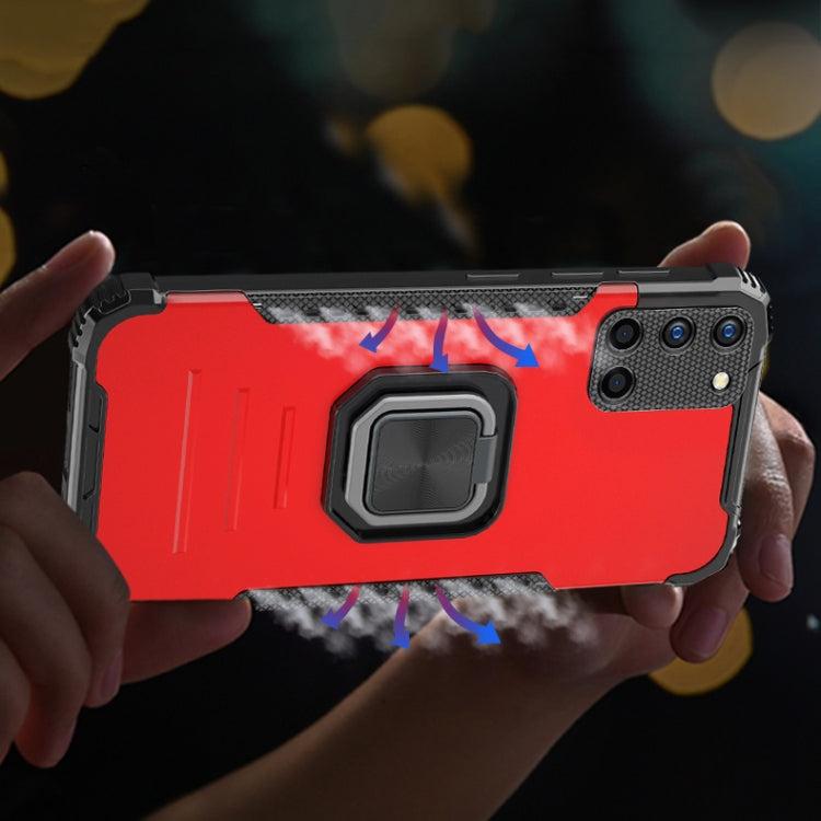For Samsung Galaxy A52 4G / 5G Fierce Warrior Series Armor All-inclusive Shockproof Aluminum Alloy + TPU Protective Case with Ring Holder