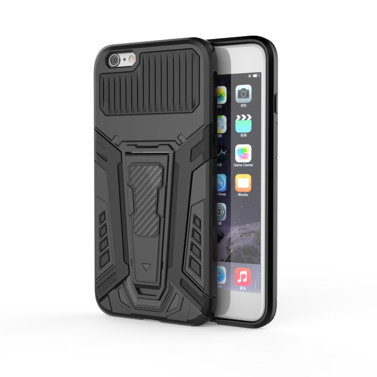 War Chariot Series Armor All-inclusive Shockproof PC + TPU Protective Case with Invisible Holder For iPhone 6 Plus
