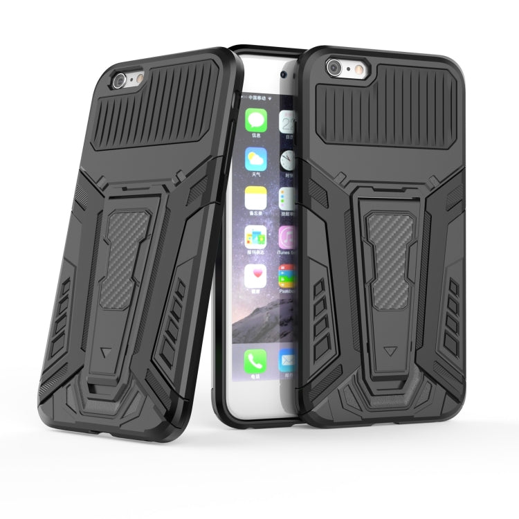 War Chariot Series Armor All-inclusive Shockproof PC + TPU Protective Case with Invisible Holder For iPhone 6 Plus