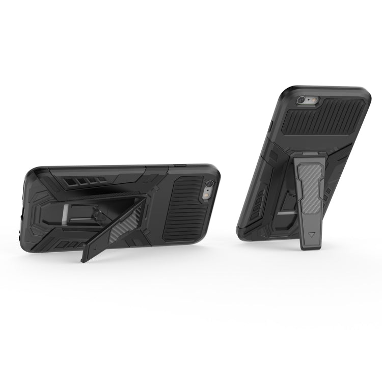 War Chariot Series Armor All-inclusive Shockproof PC + TPU Protective Case with Invisible Holder For iPhone 6 Plus