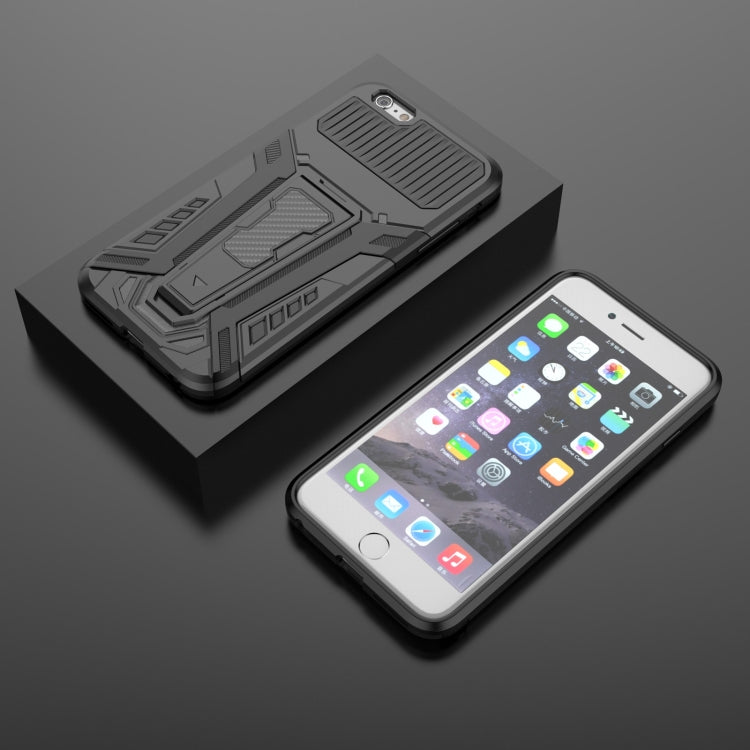 War Chariot Series Armor All-inclusive Shockproof PC + TPU Protective Case with Invisible Holder For iPhone 6 Plus