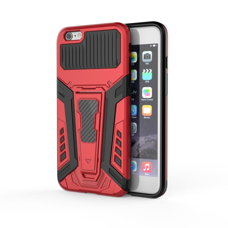 War Chariot Series Armor All-inclusive Shockproof PC + TPU Protective Case with Invisible Holder For iPhone 6 Plus