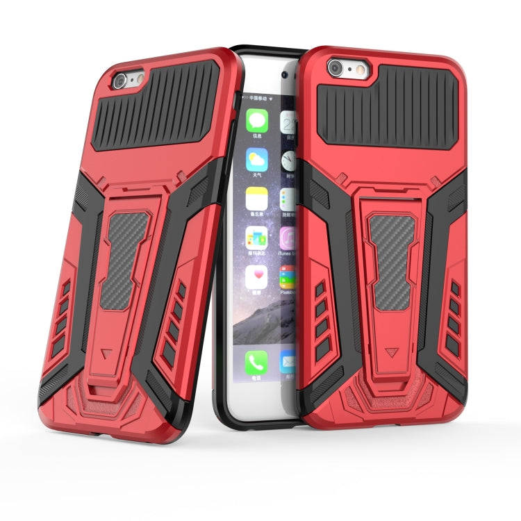 War Chariot Series Armor All-inclusive Shockproof PC + TPU Protective Case with Invisible Holder For iPhone 6 Plus