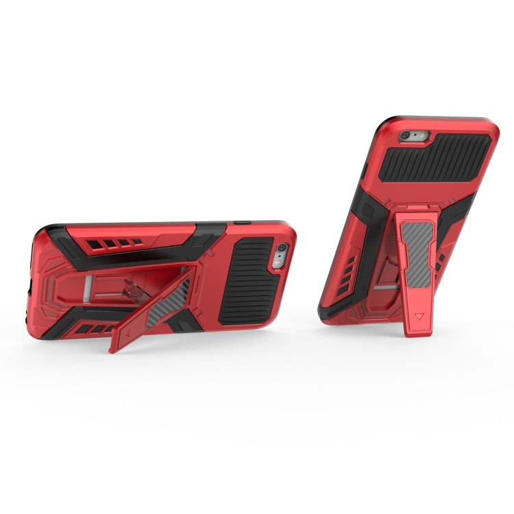 War Chariot Series Armor All-inclusive Shockproof PC + TPU Protective Case with Invisible Holder For iPhone 6 Plus