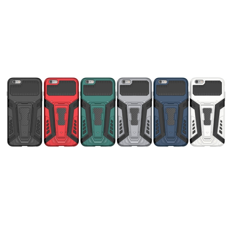 War Chariot Series Armor All-inclusive Shockproof PC + TPU Protective Case with Invisible Holder For iPhone 6 Plus