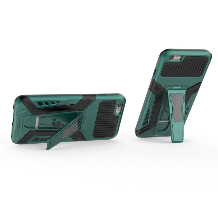 War Chariot Series Armor All-inclusive Shockproof PC + TPU Protective Case with Invisible Holder For iPhone 6 Plus
