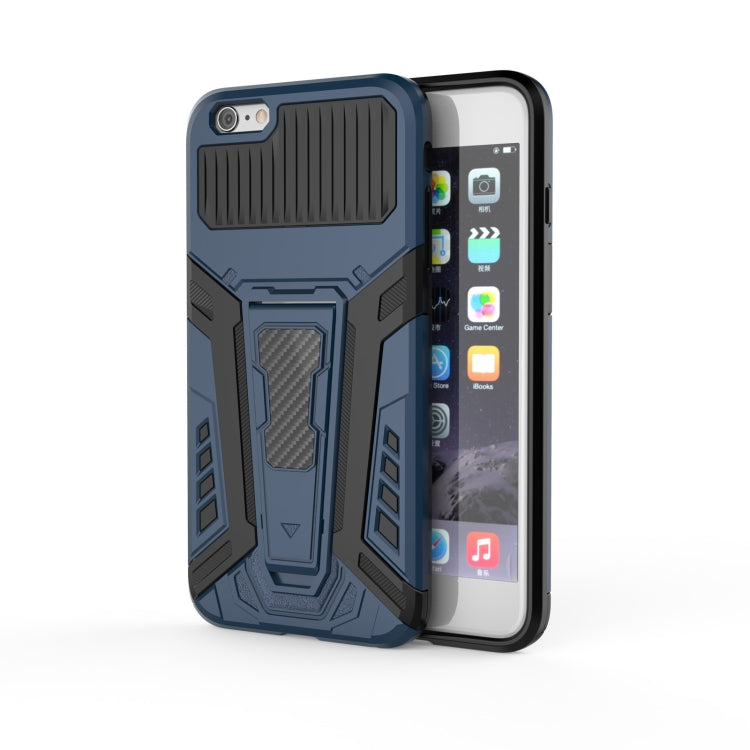 War Chariot Series Armor All-inclusive Shockproof PC + TPU Protective Case with Invisible Holder For iPhone 6 Plus