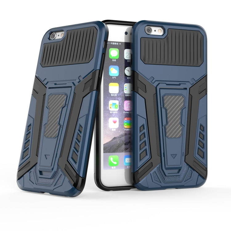 War Chariot Series Armor All-inclusive Shockproof PC + TPU Protective Case with Invisible Holder For iPhone 6 Plus