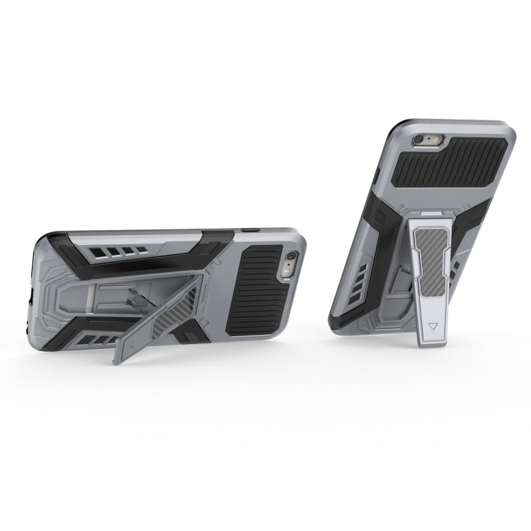 War Chariot Series Armor All-inclusive Shockproof PC + TPU Protective Case with Invisible Holder For iPhone 6 Plus