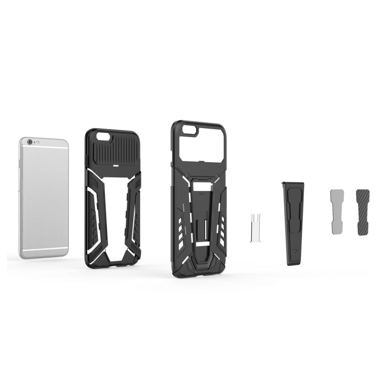War Chariot Series Armor All-inclusive Shockproof PC + TPU Protective Case with Invisible Holder For iPhone 6 Plus