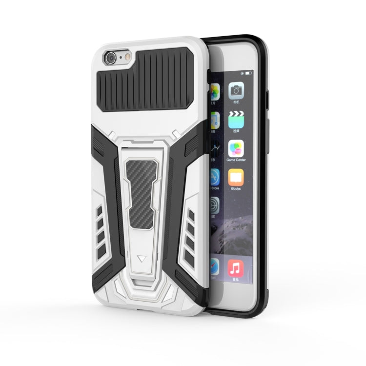 War Chariot Series Armor All-inclusive Shockproof PC + TPU Protective Case with Invisible Holder For iPhone 6 Plus
