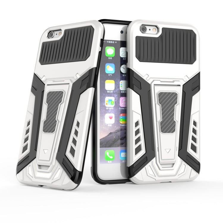 War Chariot Series Armor All-inclusive Shockproof PC + TPU Protective Case with Invisible Holder For iPhone 6 Plus