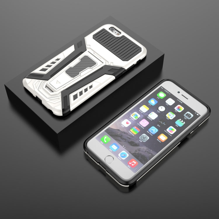 War Chariot Series Armor All-inclusive Shockproof PC + TPU Protective Case with Invisible Holder For iPhone 6 Plus