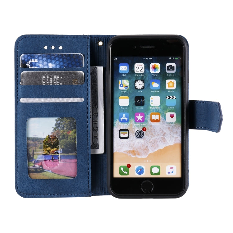 Stitching Calf Texture Horizontal Flip Leather Case with Holder & Card Slots & Wallet For iPhone 6 Plus