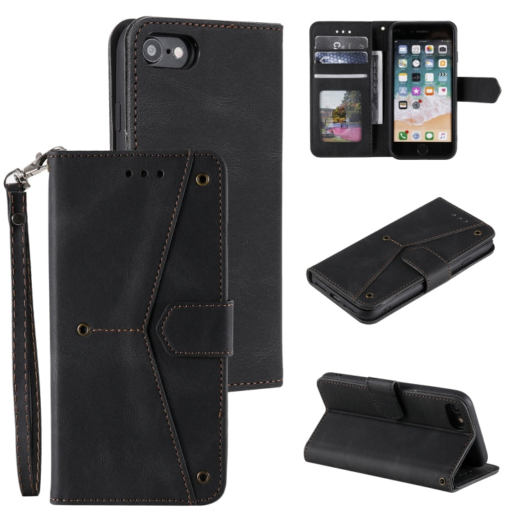 Stitching Calf Texture Horizontal Flip Leather Case with Holder & Card Slots & Wallet For iPhone 6 Plus