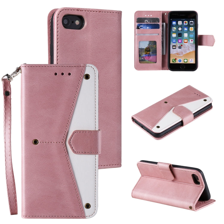 Stitching Calf Texture Horizontal Flip Leather Case with Holder & Card Slots & Wallet For iPhone 6 Plus
