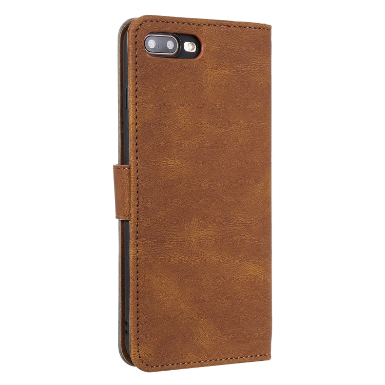 Stitching Calf Texture Horizontal Flip Leather Case with Holder & Card Slots & Wallet For iPhone 8 Plus / 7 Plus