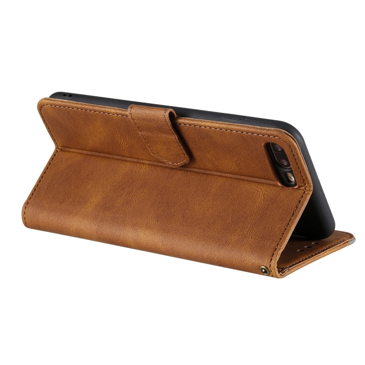 Stitching Calf Texture Horizontal Flip Leather Case with Holder & Card Slots & Wallet For iPhone 8 Plus / 7 Plus