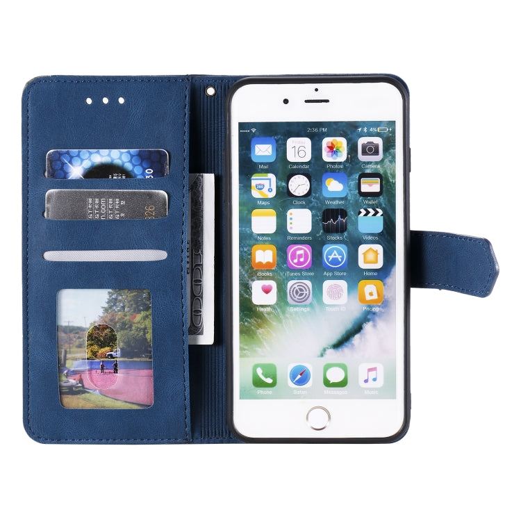 Stitching Calf Texture Horizontal Flip Leather Case with Holder & Card Slots & Wallet For iPhone 8 Plus / 7 Plus