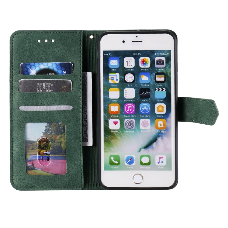 Stitching Calf Texture Horizontal Flip Leather Case with Holder & Card Slots & Wallet For iPhone 8 Plus / 7 Plus