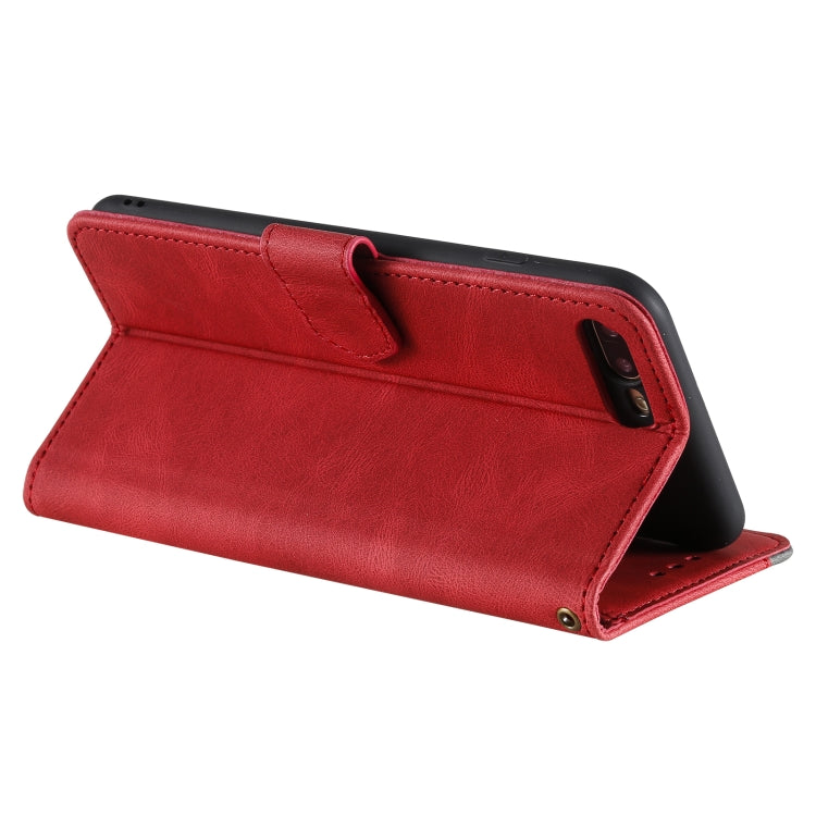 Stitching Calf Texture Horizontal Flip Leather Case with Holder & Card Slots & Wallet For iPhone 8 Plus / 7 Plus