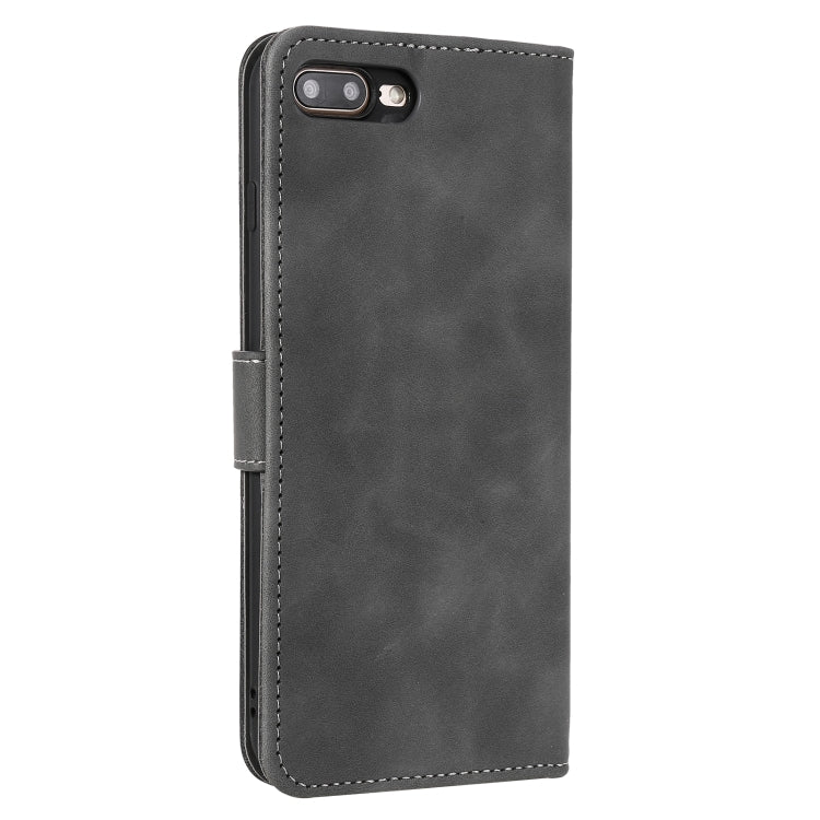 Stitching Calf Texture Horizontal Flip Leather Case with Holder & Card Slots & Wallet For iPhone 8 Plus / 7 Plus