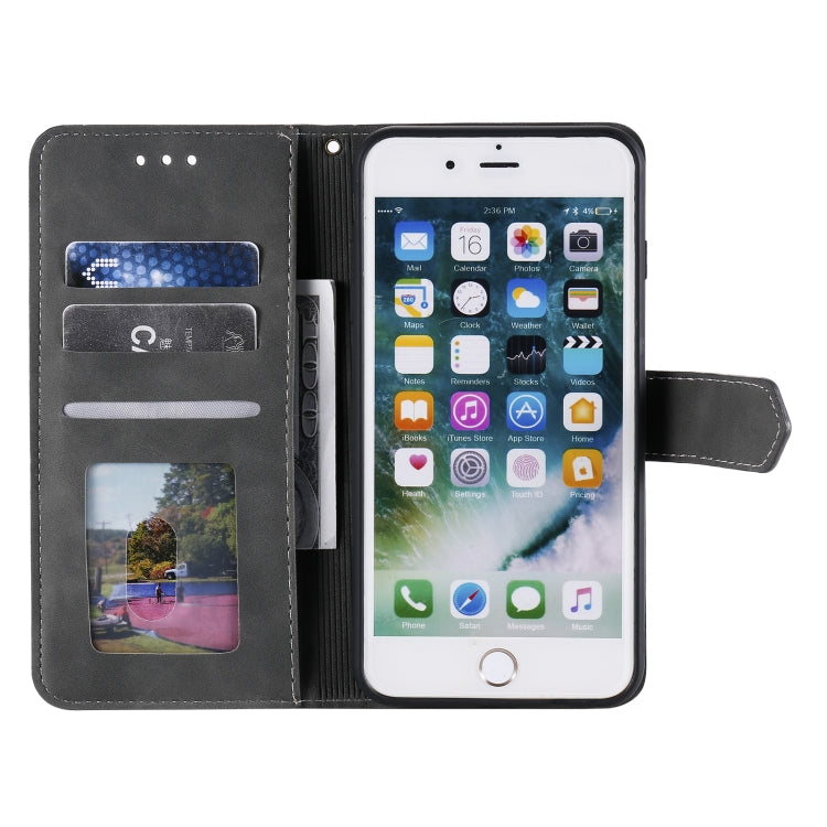 Stitching Calf Texture Horizontal Flip Leather Case with Holder & Card Slots & Wallet For iPhone 8 Plus / 7 Plus