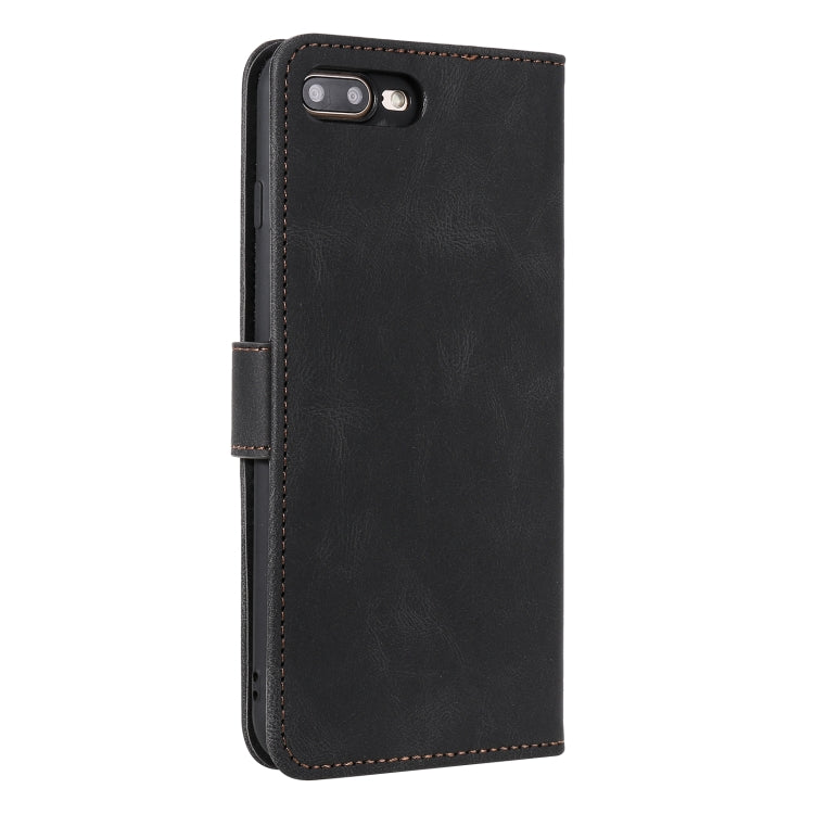 Stitching Calf Texture Horizontal Flip Leather Case with Holder & Card Slots & Wallet For iPhone 8 Plus / 7 Plus