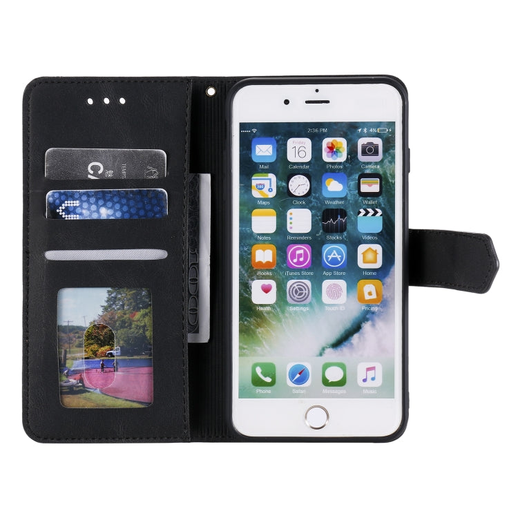 Stitching Calf Texture Horizontal Flip Leather Case with Holder & Card Slots & Wallet For iPhone 8 Plus / 7 Plus
