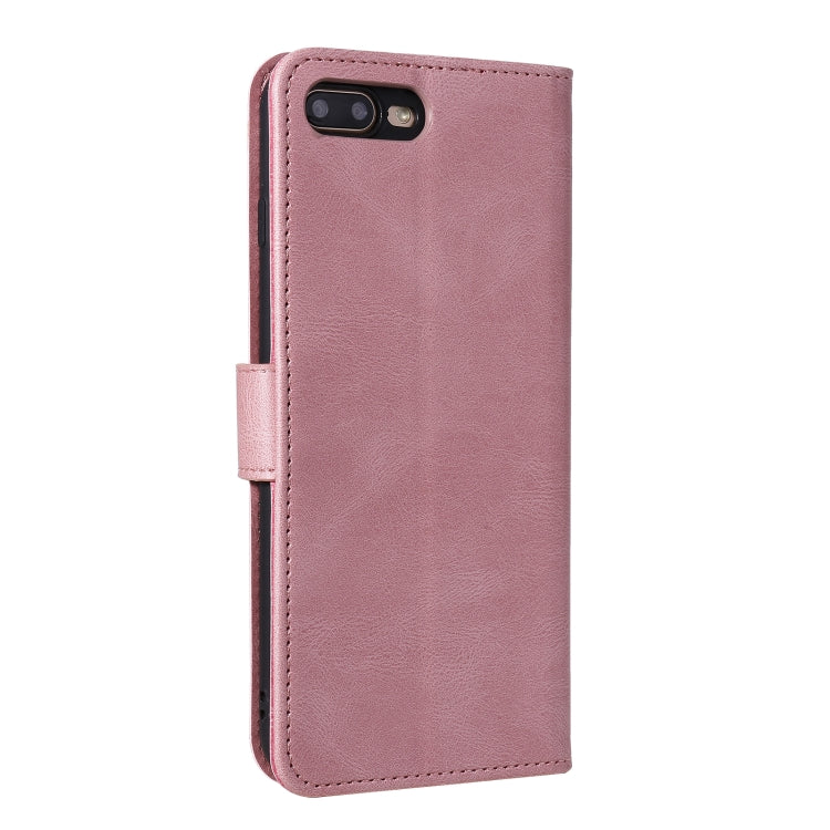 Stitching Calf Texture Horizontal Flip Leather Case with Holder & Card Slots & Wallet For iPhone 8 Plus / 7 Plus