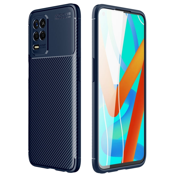 For OPPO Realme V13 5G Carbon Fiber Texture Shockproof TPU Case