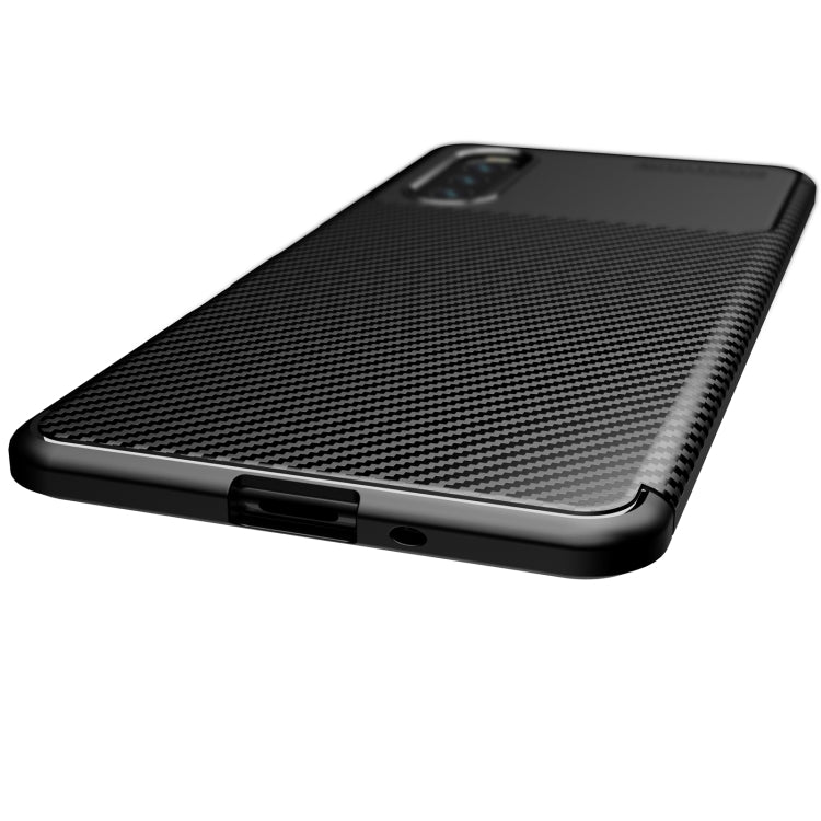 For Sony Xperia 10 III Carbon Fiber Texture Shockproof TPU Case