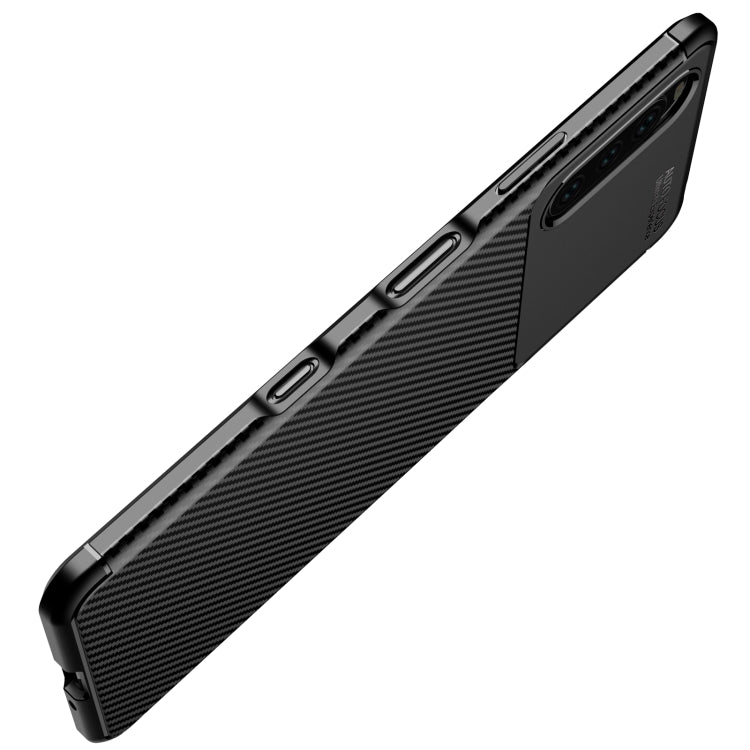For Sony Xperia 10 III Carbon Fiber Texture Shockproof TPU Case