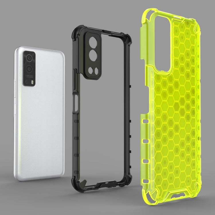 For vivo iQOO Z3 5G Shockproof Honeycomb PC + TPU Protective Case