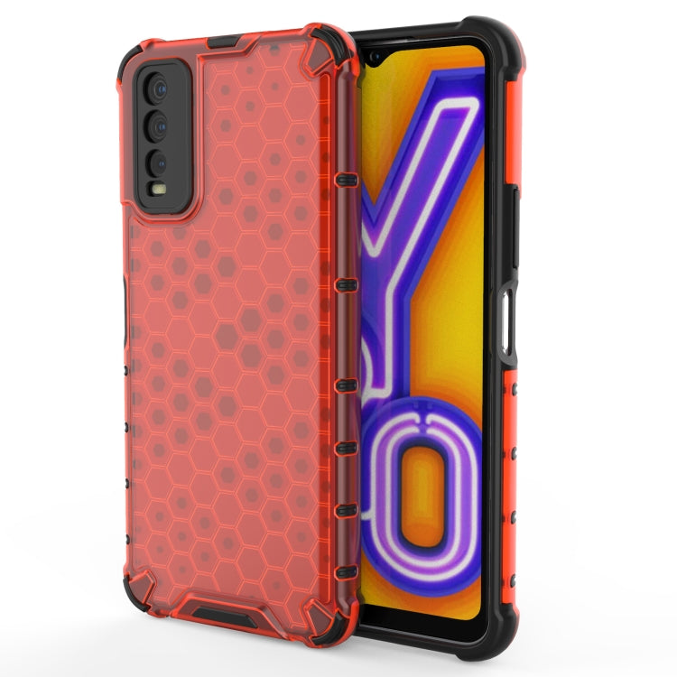 For vivo Y20 Shockproof Honeycomb PC + TPU Protective Case