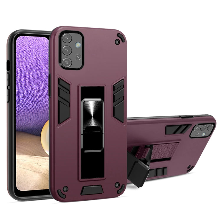 For Samsung Galaxy A32 5G 2 in 1 PC + TPU Shockproof Protective Case with Invisible Holder