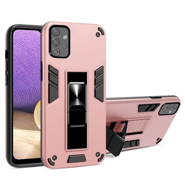 For Samsung Galaxy A32 5G 2 in 1 PC + TPU Shockproof Protective Case with Invisible Holder