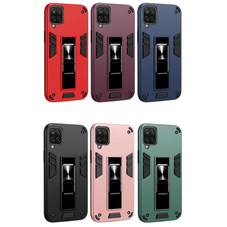 For Samsung Galaxy A72 5G / 4G 2 in 1 PC + TPU Shockproof Protective Case with Invisible Holder