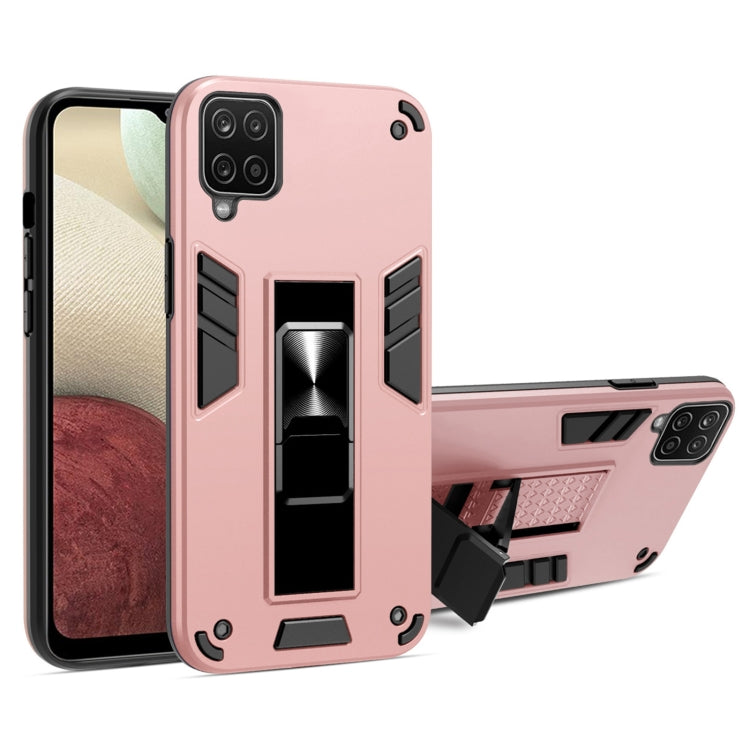 For Samsung Galaxy A72 5G / 4G 2 in 1 PC + TPU Shockproof Protective Case with Invisible Holder