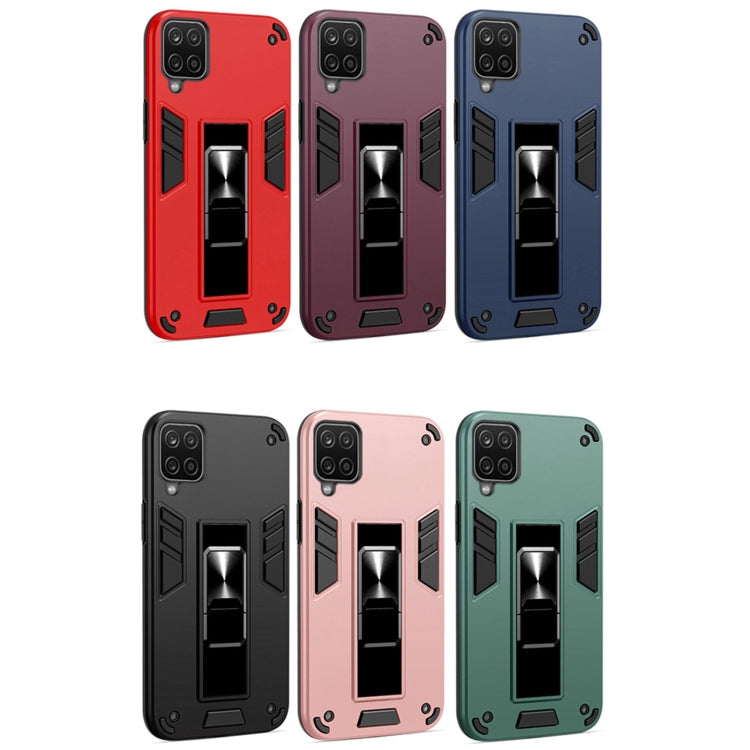 For Samsung Galaxy A42 5G 2 in 1 PC + TPU Shockproof Protective Case with Invisible Holder