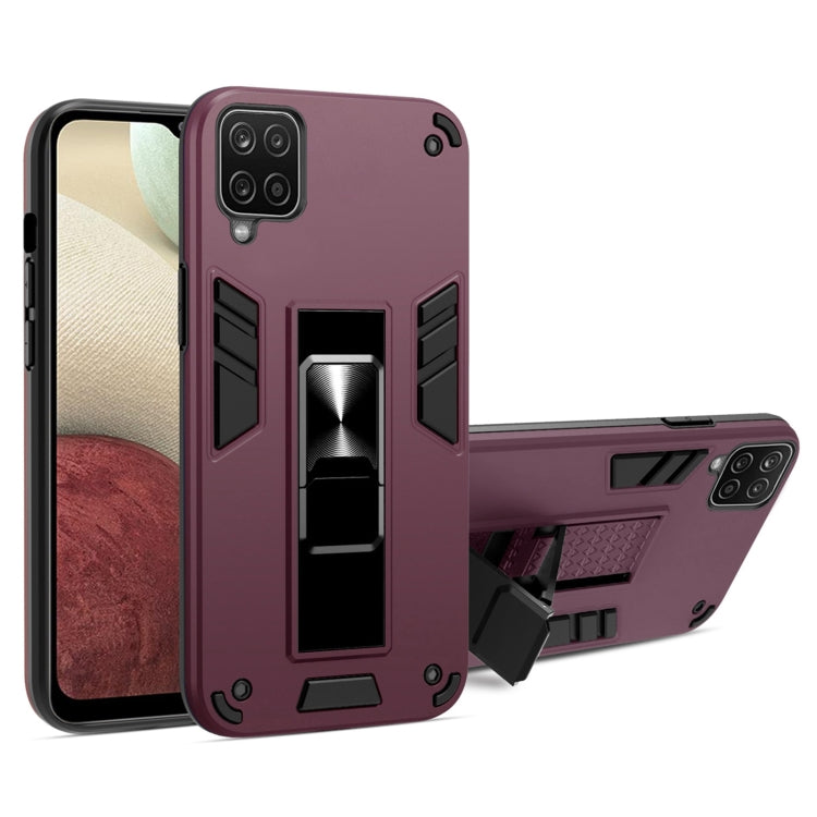 For Samsung Galaxy A42 5G 2 in 1 PC + TPU Shockproof Protective Case with Invisible Holder