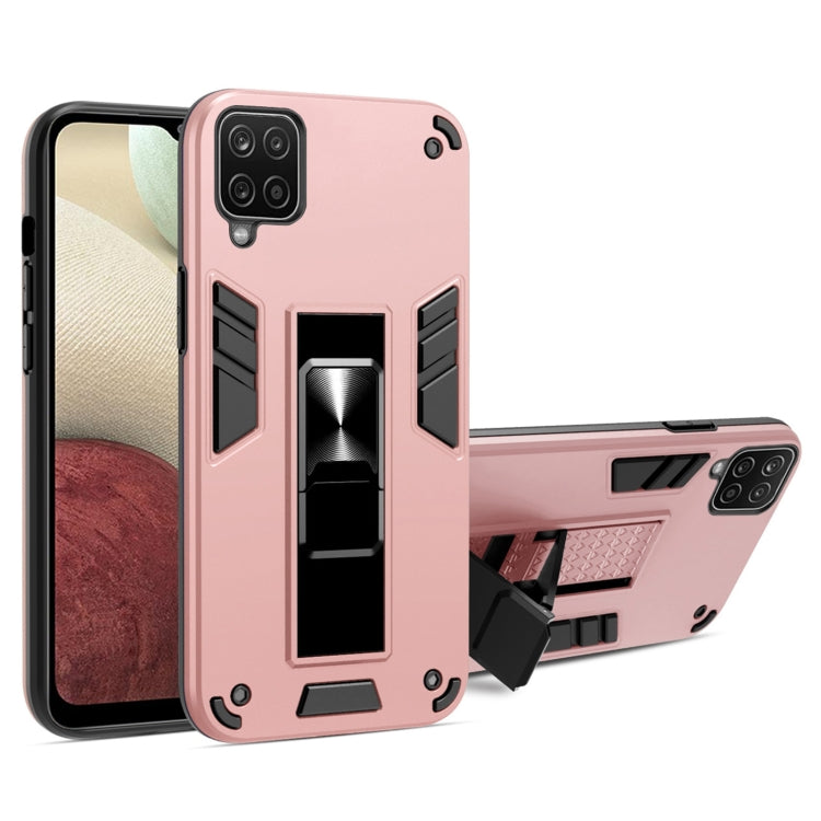 For Samsung Galaxy A42 5G 2 in 1 PC + TPU Shockproof Protective Case with Invisible Holder