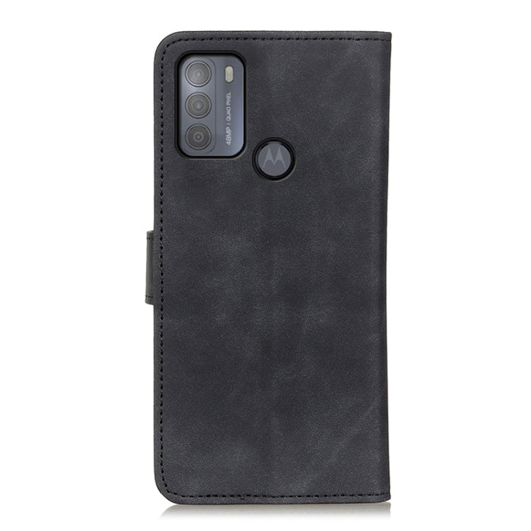 For Motorola Moto G50 KHAZNEH Retro Texture PU + TPU Horizontal Flip Leather Case with Holder & Card Slots & Wallet