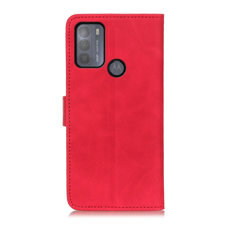 For Motorola Moto G50 KHAZNEH Retro Texture PU + TPU Horizontal Flip Leather Case with Holder & Card Slots & Wallet