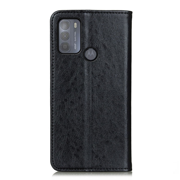 For Motorola Moto G50 Magnetic Crazy Horse Texture Horizontal Flip Leather Case with Holder & Card Slots & Wallet