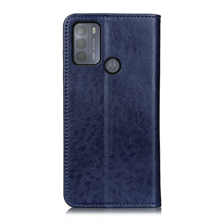 For Motorola Moto G50 Magnetic Crazy Horse Texture Horizontal Flip Leather Case with Holder & Card Slots & Wallet