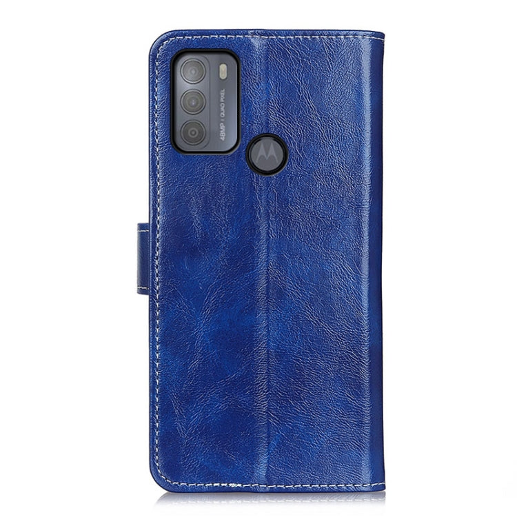 For Motorola Moto G50 Retro Crazy Horse Texture Horizontal Flip Leather Case with Holder & Card Slots & Photo Frame & Wallet