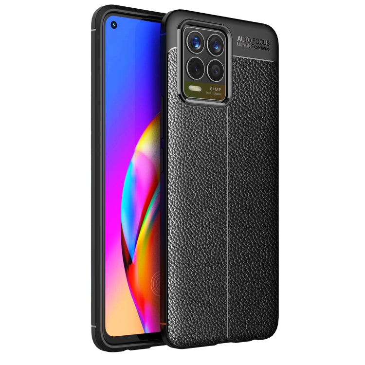 For OPPO Realme 8 Litchi Texture TPU Shockproof Case