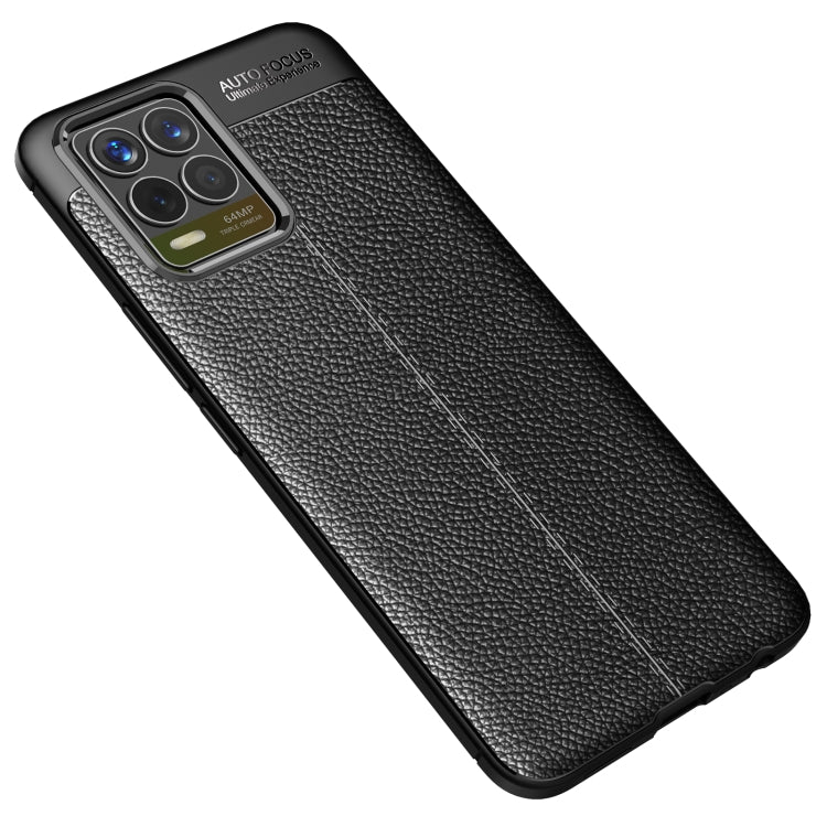 For OPPO Realme 8 Litchi Texture TPU Shockproof Case