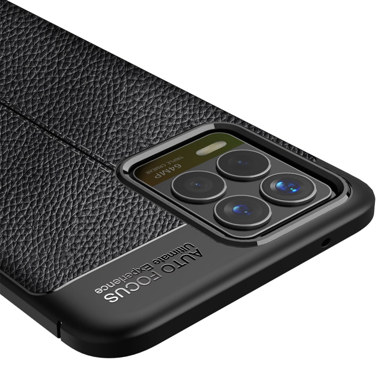 For OPPO Realme 8 Litchi Texture TPU Shockproof Case